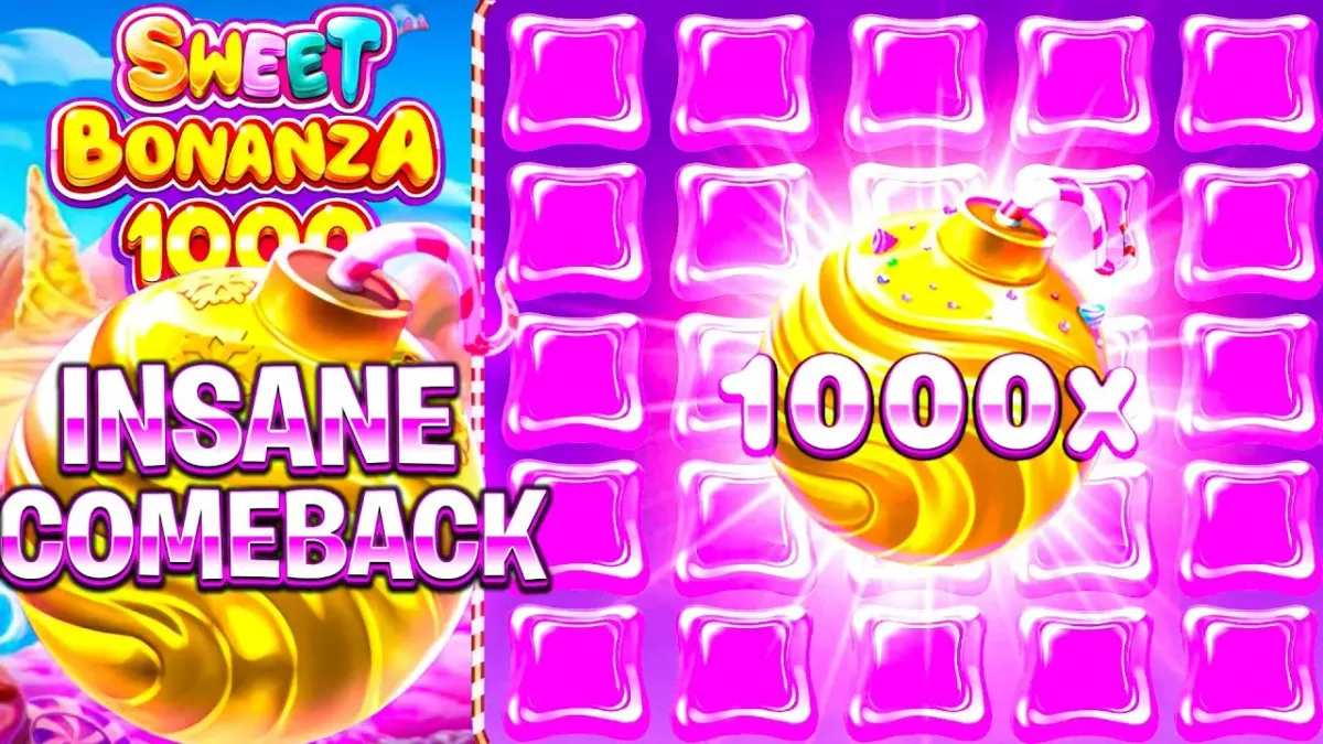 Sweet Bonanza 1000 Sweet Bonanza 1000 slot with candy bombs, Insane Comeback, and 1000x