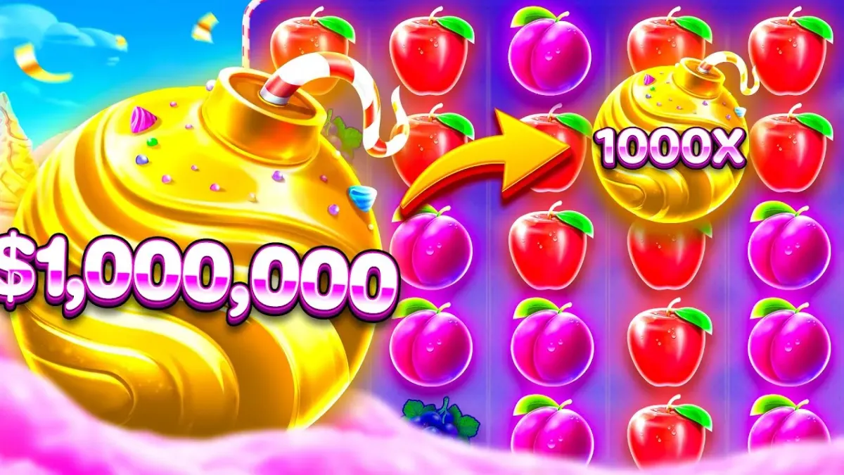 Sweet Bonanza 1000 Golden bomb with $1,000,000 prize and 1000x multiplier fruit game