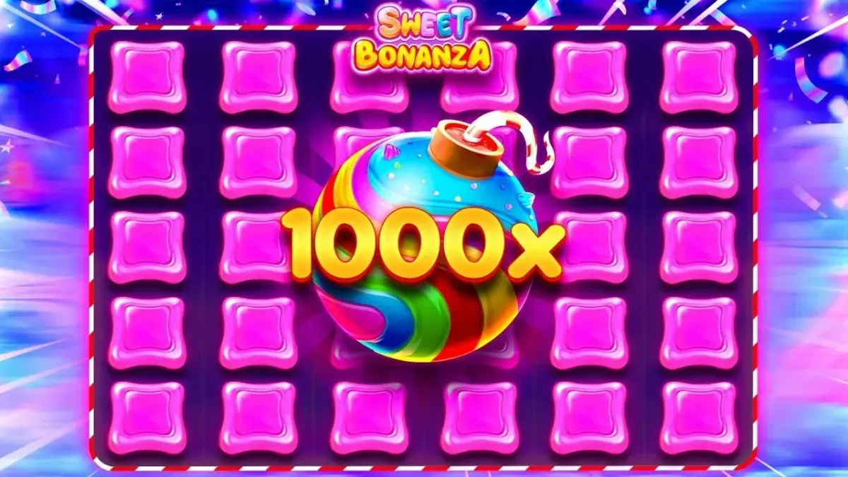 Sweet Bonanza 1000 Sweet Bonanza game featuring 1000x multiplier candy bomb