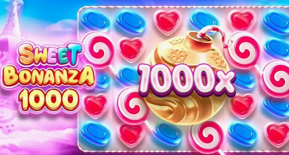 Sweet Bonanza 1000 Sweet Bonanza 1000 slot game with candies and 1000x golden bomb